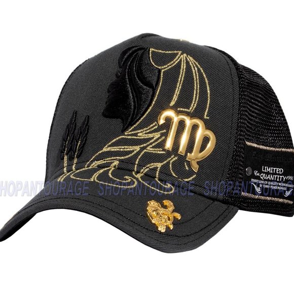 Red Monkey Virgo Black RM1425 New Zodiac Series Limited Edition Trucker Hat Cap - Picture 1 of 8